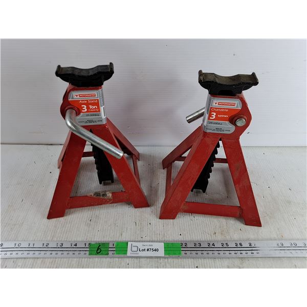 (2) Motomaster 3 Ton Axle Stands