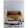 Image 1 : Various Utility Torches, Wooden Crate 21" x 5" x 8"