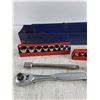 Image 2 : Ratchet Wrenches, Sockets, 6" Extension, Socket Box