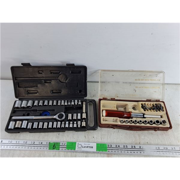 Ratchet Wrench & Socket Set, Ratchet Action Tool Set