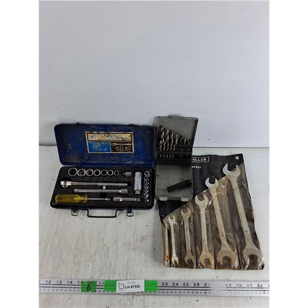 Combination Socket Wrench Set, Wrenches, Drill Bit Set