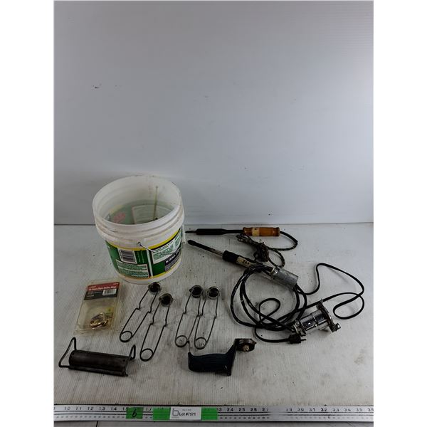 Instant Lighting, Soldering Guns, Tie Down Rope Anchor Rings, Plastic Bucket, Misc, Pickup Preferred