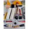 Image 5 : Paint Rollers, Brushes, Drywall Knifes, Hole Saw, Misc