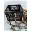 Image 2 : 28' Thick Braided Rope, Milk Crate, Anchor Shackles, Misc