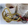 Image 2 : Twisted Tow Rope, Ratchet Straps, Shackles, Wire, Chain, Plastic Buckets, - Cannot Ship