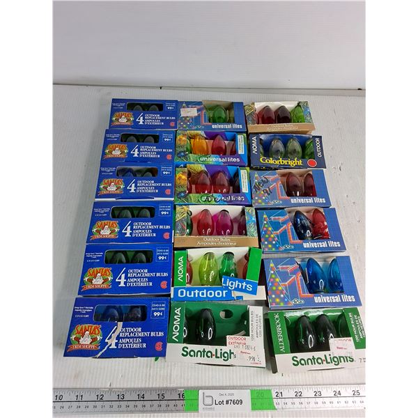 Assorted Outdoor Christmas Lights- Santas's Trim Shoppe, Nova, Universal Lites