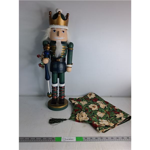 Christmas Nutcracker & Decorative Table Cloth