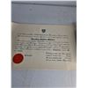 Image 2 : (2) Vintage Univerity Of Saskatchewan Diploma, Christmas Tree Ornaments, Calligraphy Notebook