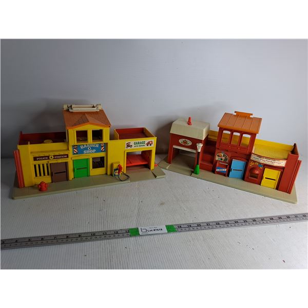 (2) Fisher Price Toy Buildings