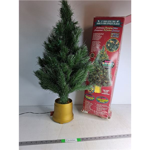 32" Fiber Optic Tree, Colour Changing Lights- Works