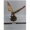 Image 1 : Brass Eagle Ornament - 13" Wingspan, 14" High - PICK UP ONLY