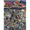 Image 3 : Large Assortment of Costume Jewelry, Commemorative Pins, Watches, Misc.