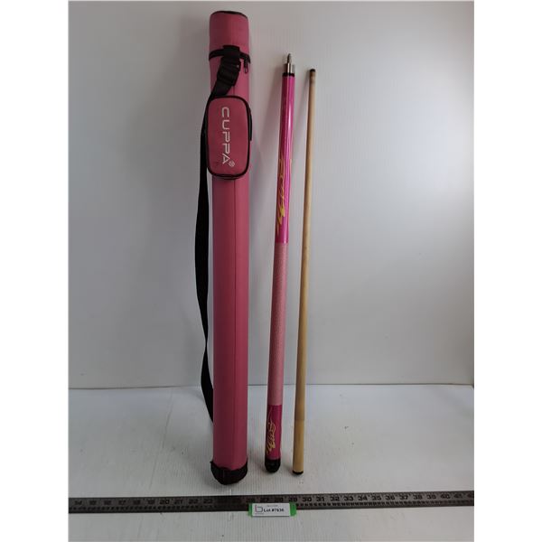 Cuppa "Pink" 19 oz 2-Piece Pool Cue & Caddy
