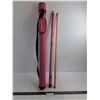 Image 1 : Cuppa "Pink" 19 oz 2-Piece Pool Cue & Caddy
