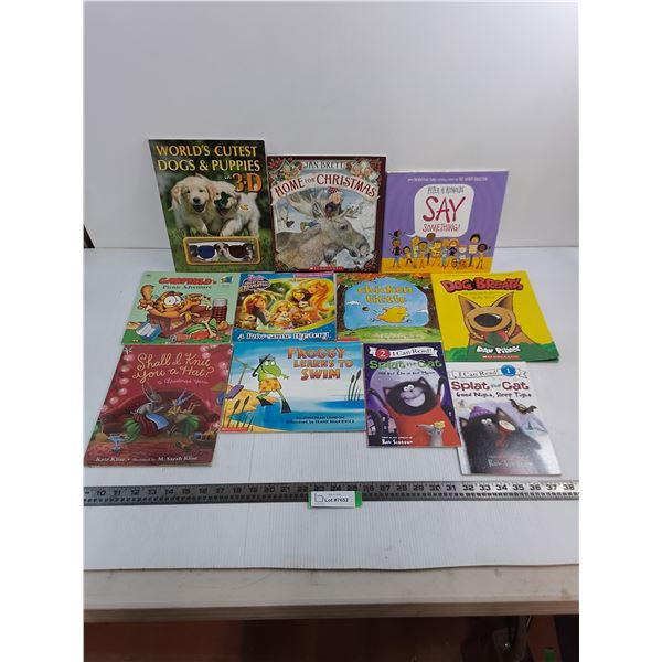 (11) Children's Books (Garfield, Froggy, Splat, Barbie)
