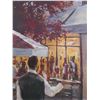 Image 2 : Reproduction Wall Art "5th Ave Cafe"  18" x 36" - Cannot Ship