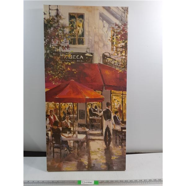 Reproduction Wall Art "Tribeca Bar'' 18" x 36"- Cannot Ship"