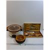 Image 1 : Knife Set, Crock Pot (As Is) & Nutcracker Set