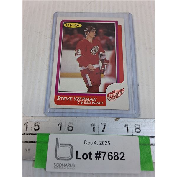 Steve Yzerman OPC Hockey Trading Card - 1986 - CANNOT GUARANTEE AUTHENTICATION