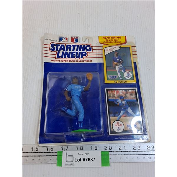 Bo Jackson Baseball Trading Card & Figurine Set - Appears NOS