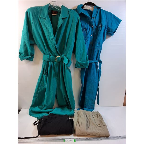 (2) Ladies Retro Jumpsuits & Pants - Size M-XL