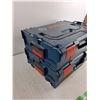 Image 3 : (2) Bosch Stackable Plastic Cases 17" x 13" x 5", Empty
