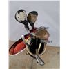 Image 3 : *Vintage Golf Club Bag 34" x 8", (13) Vintage Golf Clubs, Cannot Ship