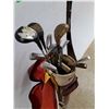 Image 5 : *Vintage Golf Club Bag 34" x 8", (13) Vintage Golf Clubs, Cannot Ship