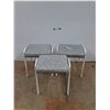 Image 1 : *(3) Footstools - Some Damage 17" x 12" x 17", Cannot Ship