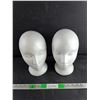 Image 1 : (2) Foam Mannequin Heads
