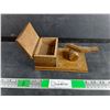 Image 1 : Vintage Carved Wooden Cigarette Dispenser