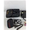 Image 2 : Polaroid Film Camera, Nikon & Sanyo Digital Cameras - As Is, Camera Bags