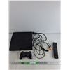 Image 1 : Sony Playstation 3, DualShock 2 Joystick, Remote, Cords - Powers On, As Is