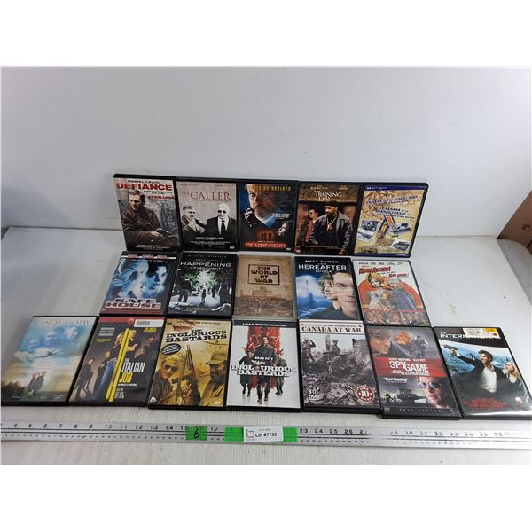 Various DVD Movies - Mars Attacks, The World at War, Inglorious Basterds