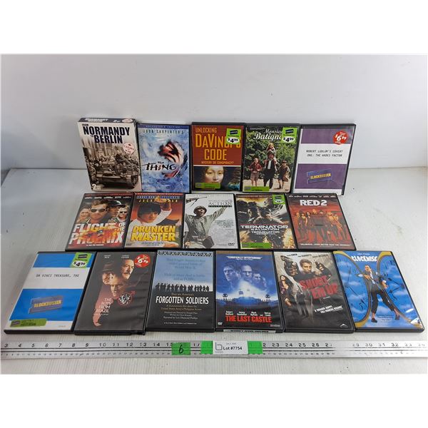 DVD Movies - The Last Castle, Drunken Master, Terminator Salvation