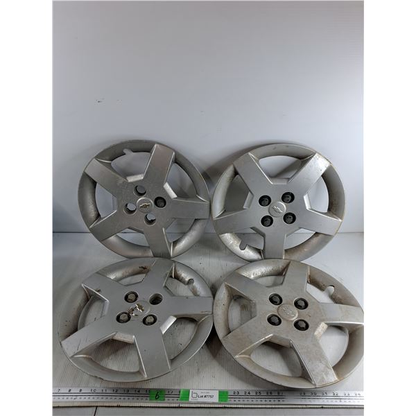 (4) Chevy Hubcaps 16"