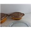 Image 3 : Pyrex Casserole Dishes with Lids, (2) Glass Serving Platters 13"