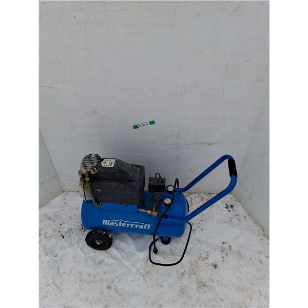 ** Mastercraft Air Compressor, Powers On, 2 HP, 8 Gallon Tank, Cannot Ship