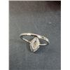 Image 5 : ^ 1 Ct GRA Certified Marquise Cut Moissanite Stone, VVS D Color w/40 Cubic Zirconia Stones in Marqui