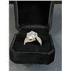 Image 5 : ^ 5 Ct GRA Certified Moissanite Stone w/130 Cubic Zirconia Set in Sterling Silver Band - Size 7