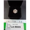 Image 1 : ^ 10 Ct GRA Moissanite Stone Set in Six Claw Head in Sterling Silver Band - Size 7