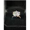 Image 5 : ^ 10 Ct GRA Moissanite Stone Set in Six Claw Head in Sterling Silver Band - Size 7