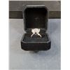 Image 6 : ^ 10 Ct GRA Moissanite Stone Set in Six Claw Head in Sterling Silver Band - Size 7