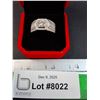 Image 1 : ^ 1 Ct. GRA Certified Moissanite Stone w/84 Cubic Zirconia Set in Sterling Silver Mens Ring-Size 12