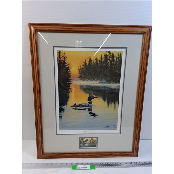 * "Land of the Free" Loon Print Picture - 21.5" x 26.5" - PICK UP