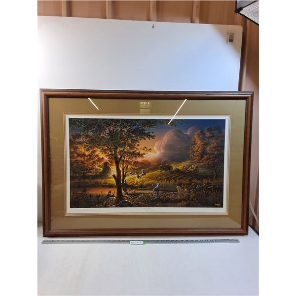 * Ducks Unlimited "Always Alert" Print Picture - 43" x 30" - CANNOT SHIP