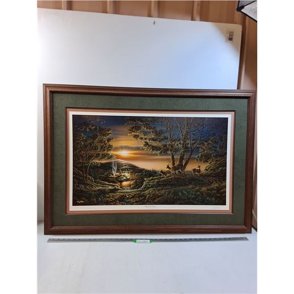 * "Sharing the Sunset" by Terry Redlin Print Picture - 30" x 43" - CANNOT SHIP