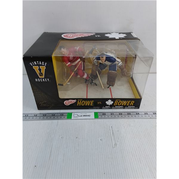 Vintage Hockey Diorama-Howe vs. Bower