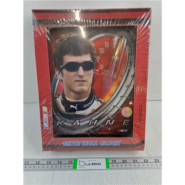 Nascar 10"x12" Wall Clock-Kahne-sealed