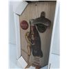 Image 3 : (1) Coca Cola Wall Mount Bottle Opener-6"x12"